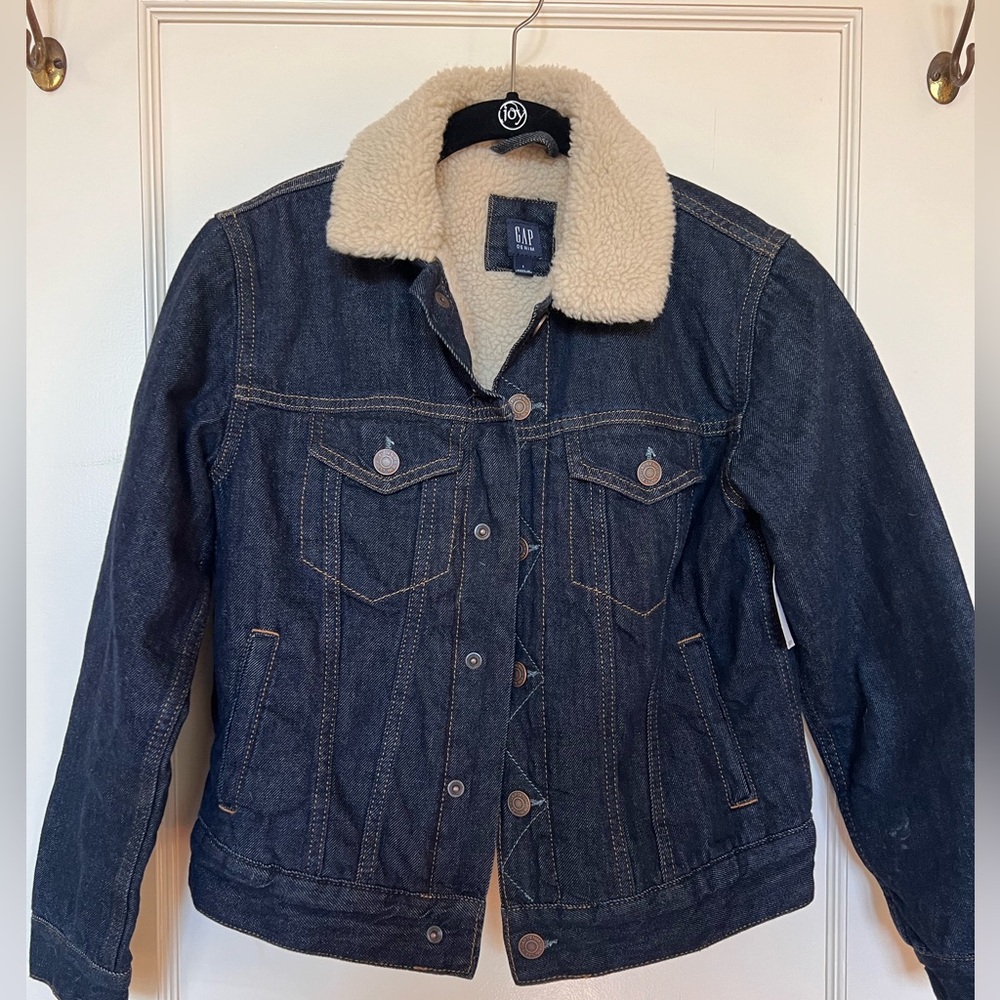 Gap Kids Faux Shearling-lined Denim Jacket